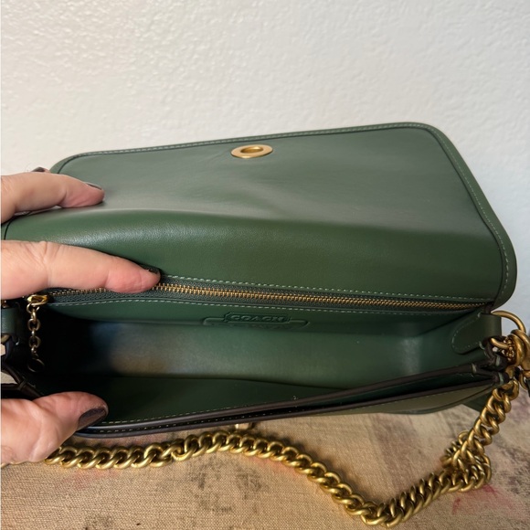 Coach Dinky in Hunter Green - Picture 7 of 9